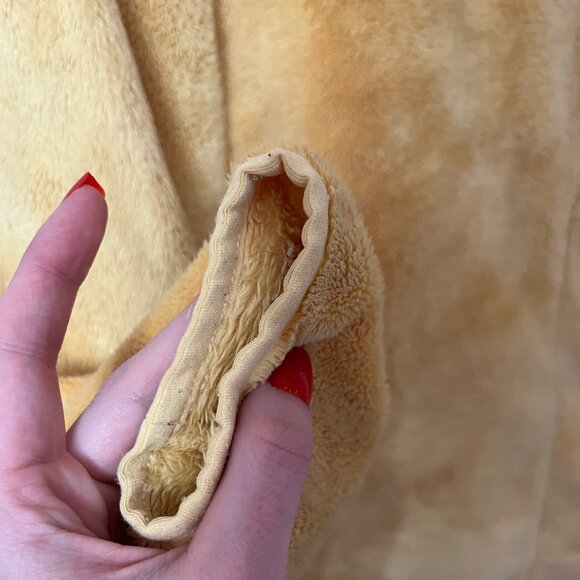 The North Face Women’s Size S/P Yellow Full Zip Fleece Sweater Top Mock Neck - Picture 2 of 7